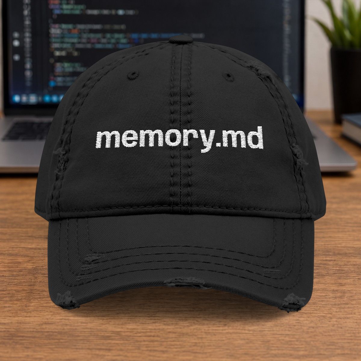 memory.md Embroidered Cap