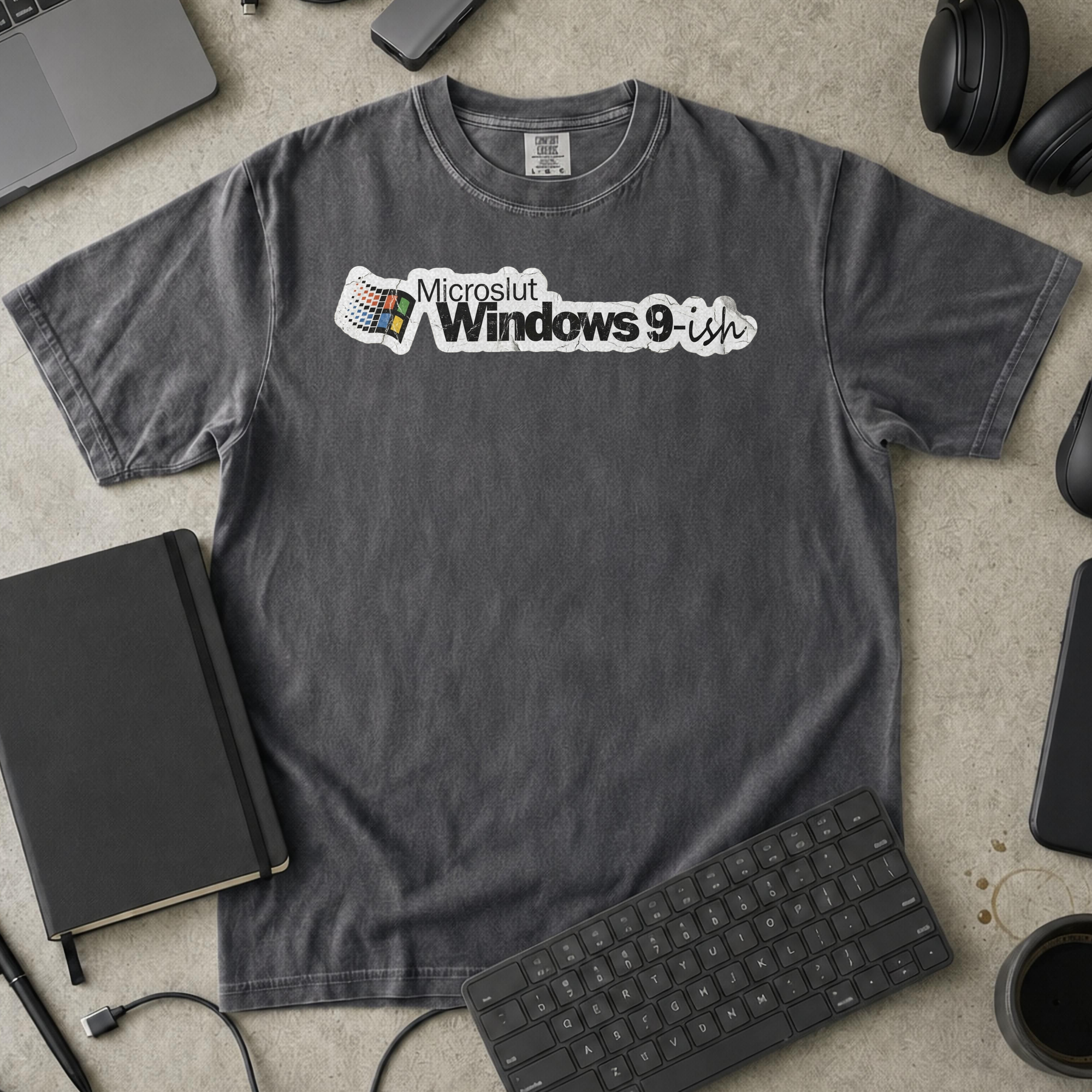 Microslut Windows 9 Ish Premium Shirt — pepper Premium Shirt mock-up