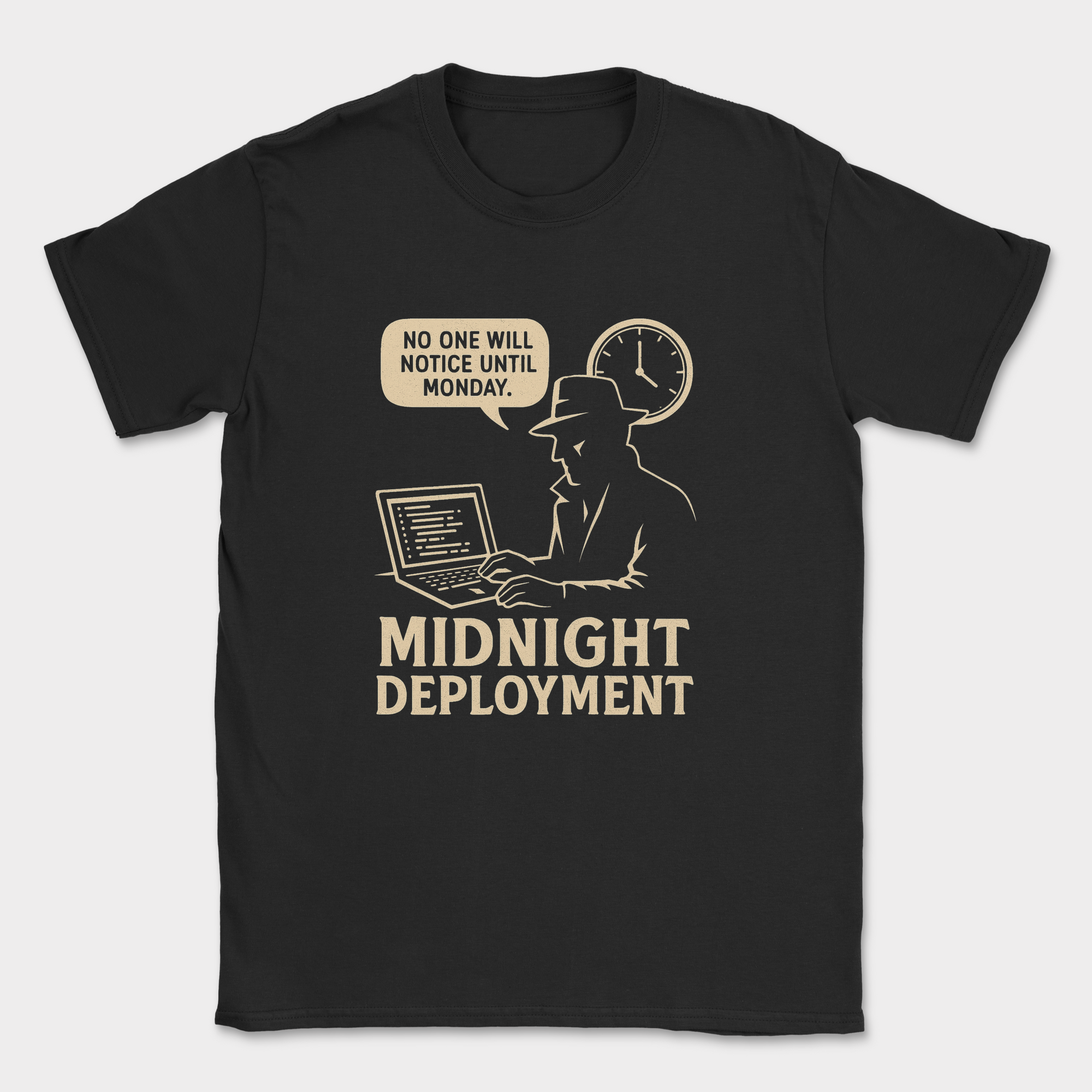 midnight deployment shirt — Black