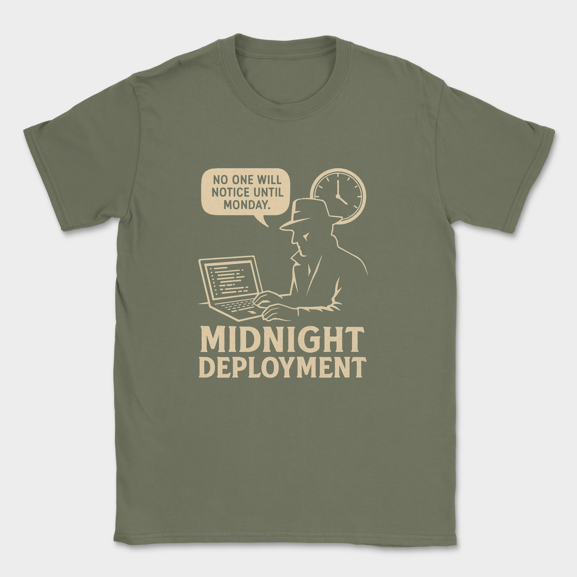 midnight deployment shirt — Military Green