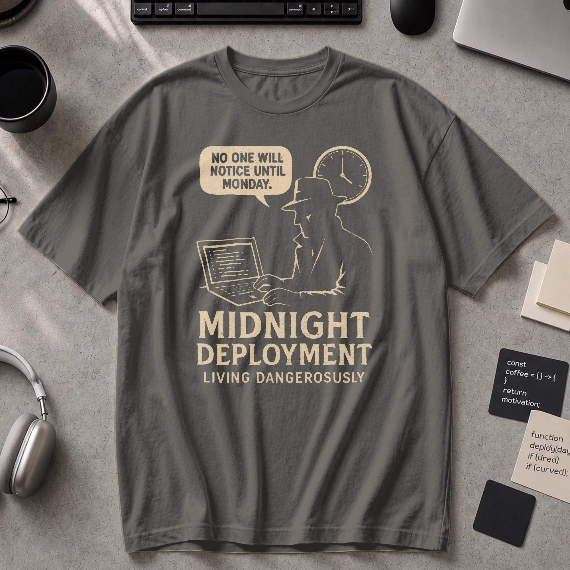 midnight deployment Premium Shirt - Pepper