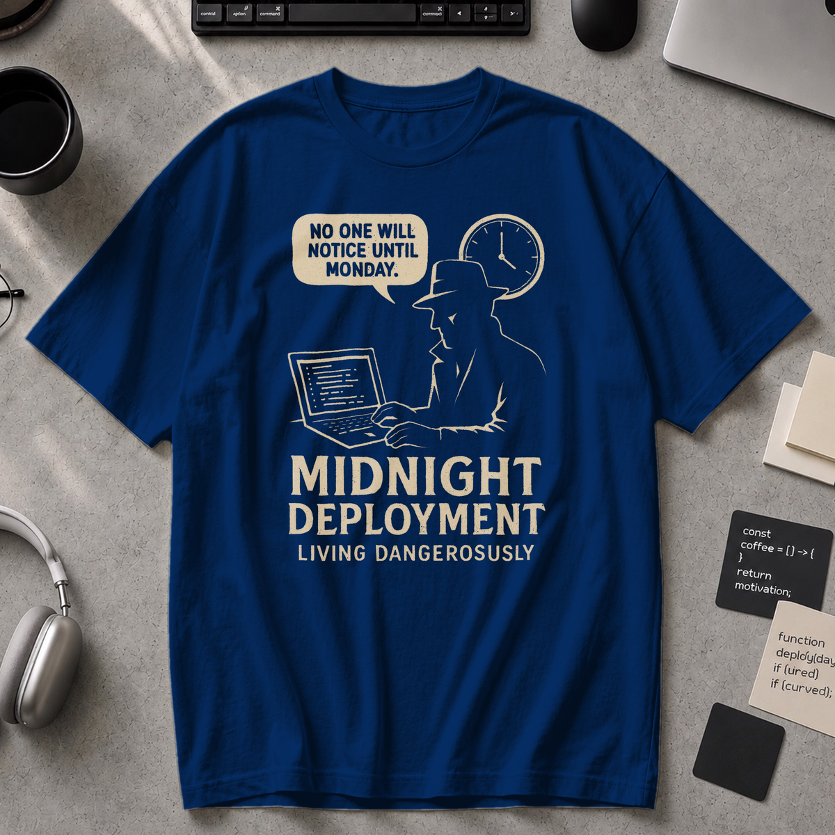 midnight deployment Premium Shirt - True Navy