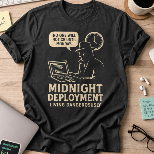 midnight deployment shirt - Black