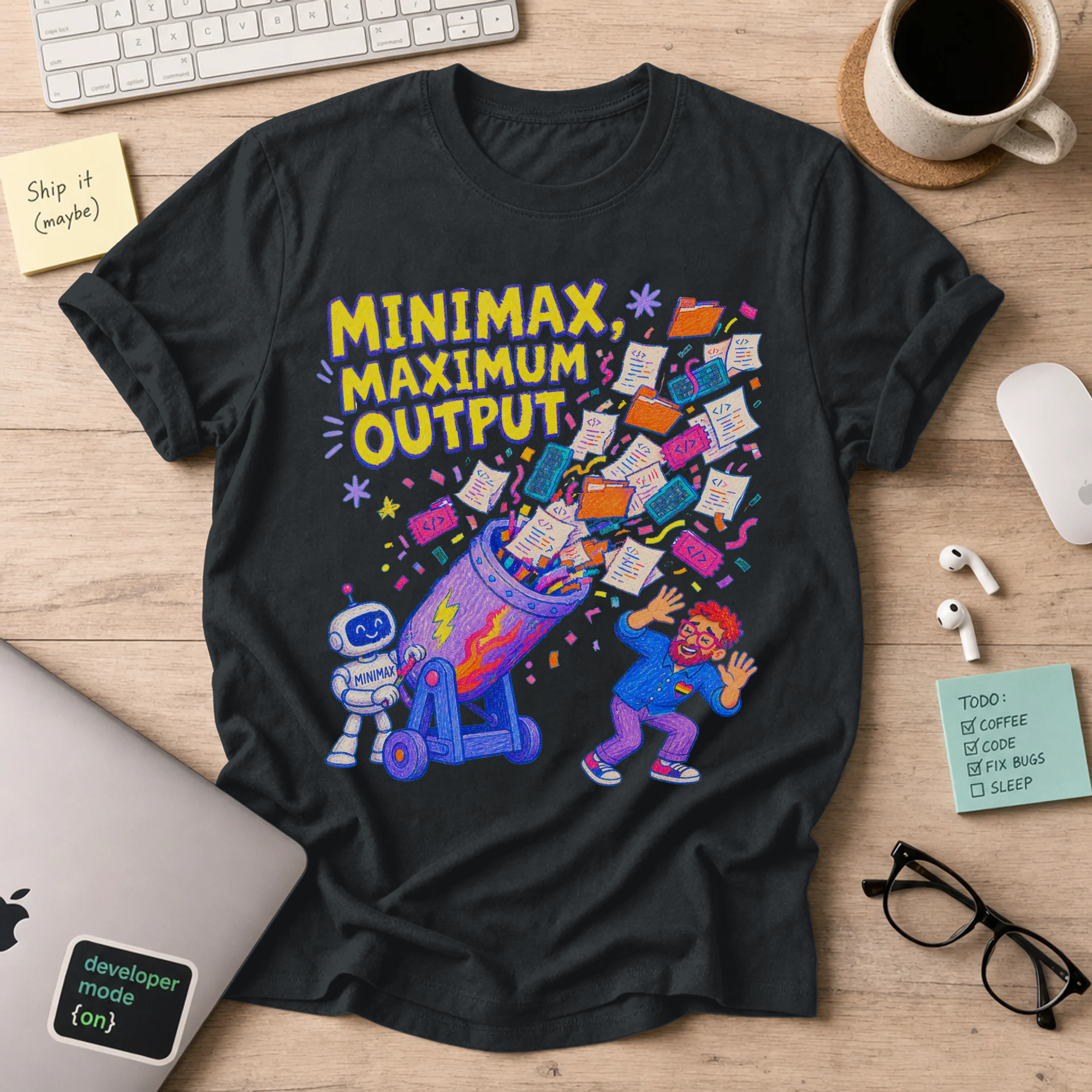 MiniMax, Maximum Output Shirt — Black