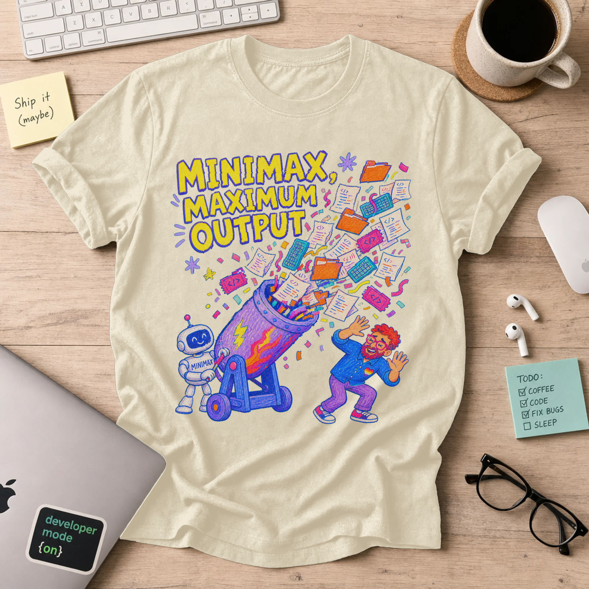 MiniMax, Maximum Output Shirt — Natural