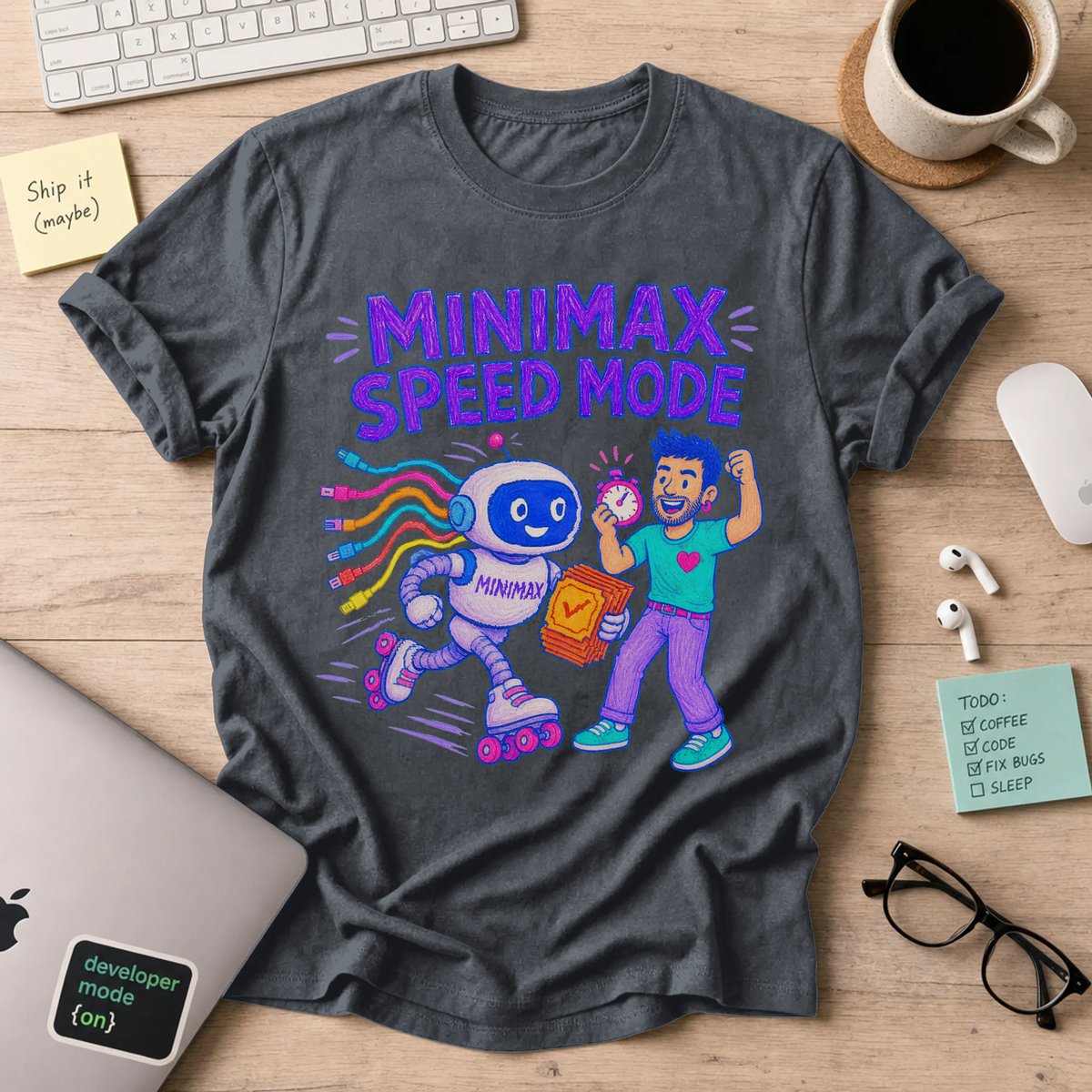 MiniMax Speed Mode Shirt — Dark Heather