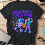 MiniMax Speed Mode Shirt — Black storefront mockup