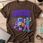 MiniMax Speed Mode Shirt — Dark Chocolate storefront mockup