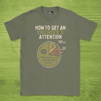 Code Culture engineer's attention shirt funny programmer T-Shirt in Military Green — Code Culture developer clothing