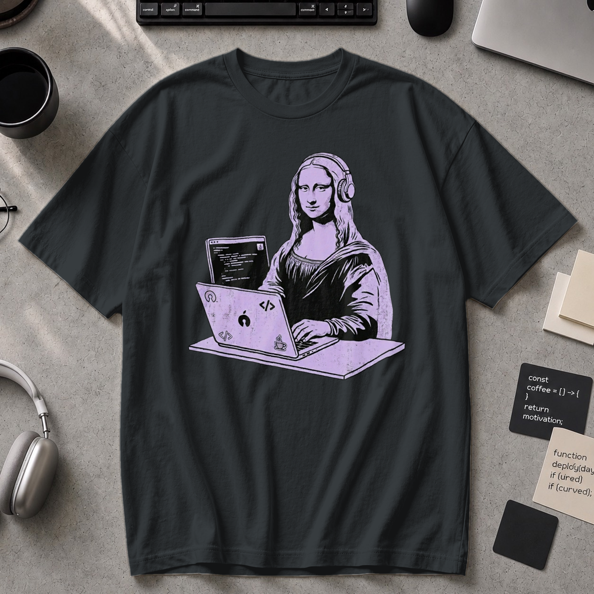 Mona Lisa Developer Premium Shirt - Black