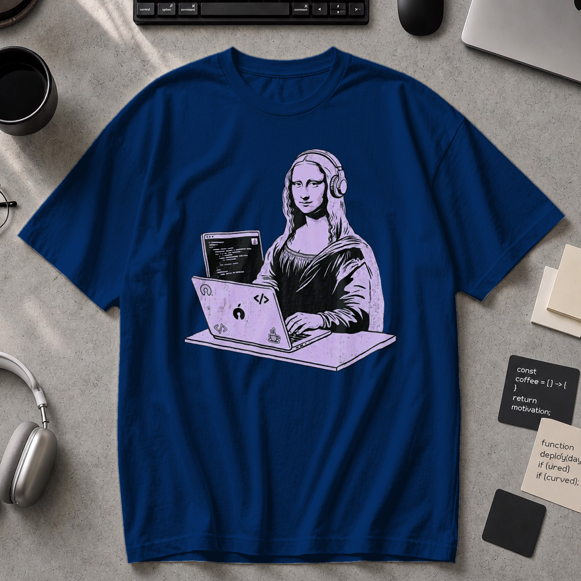 Mona Lisa Developer Premium Shirt - True Navy