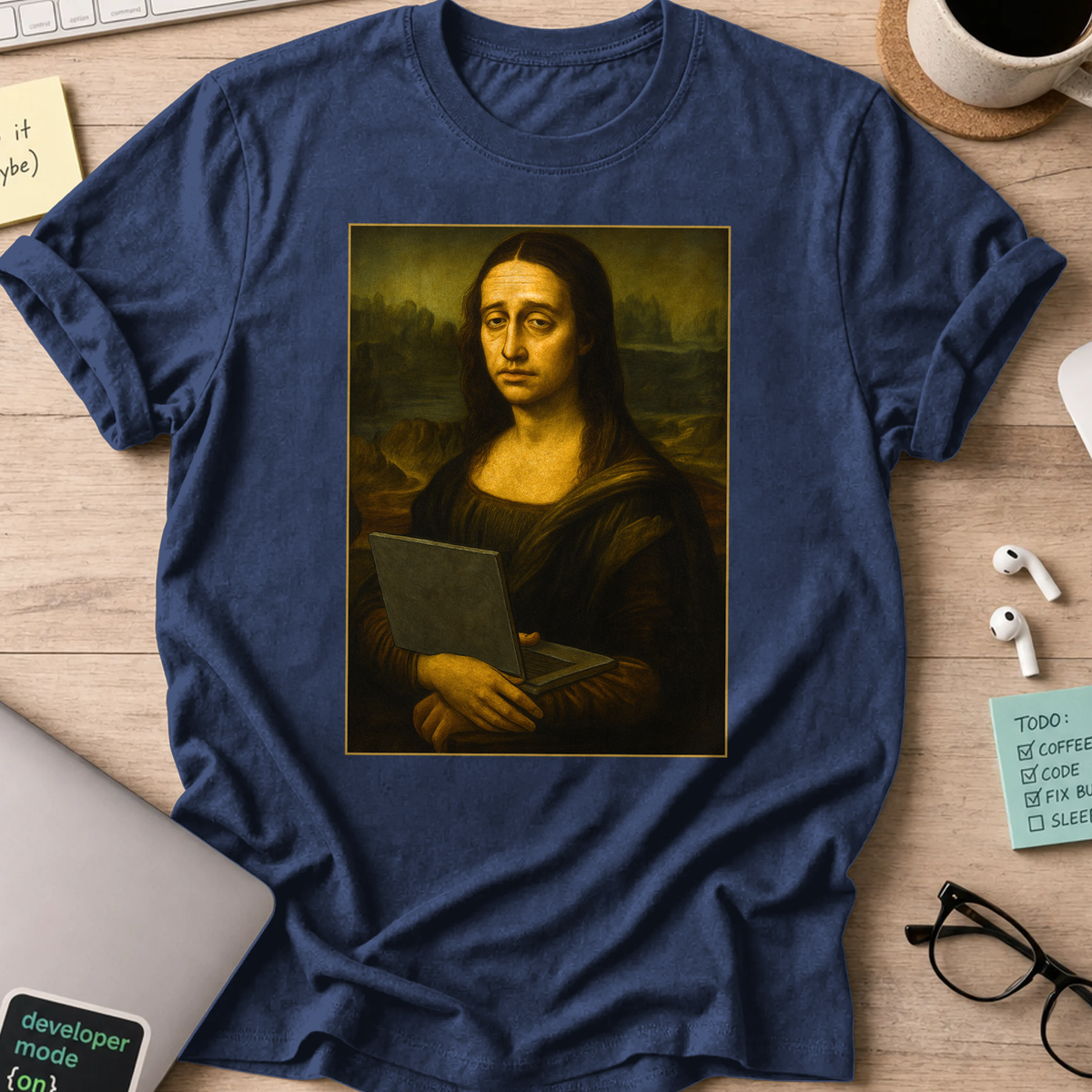 mona lisa dev shirt - Navy