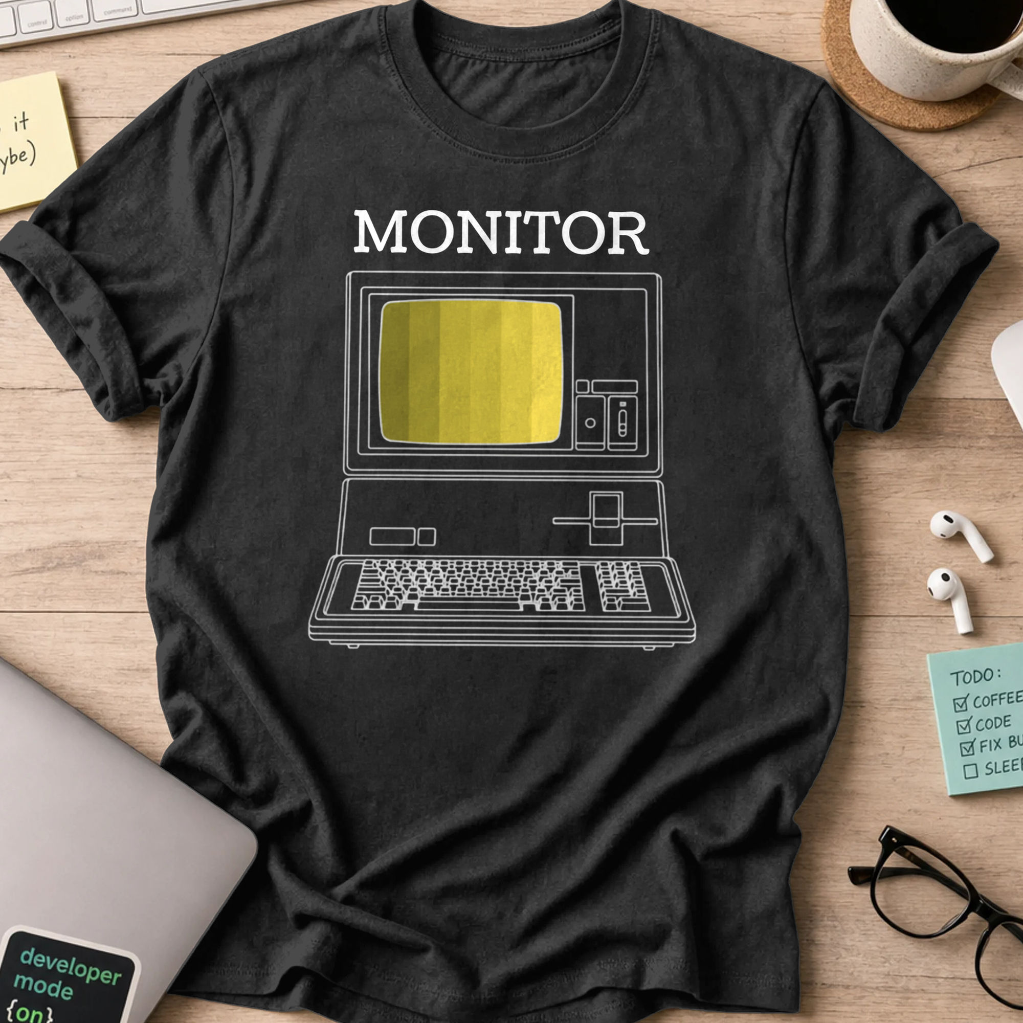 monitor shirt - Black