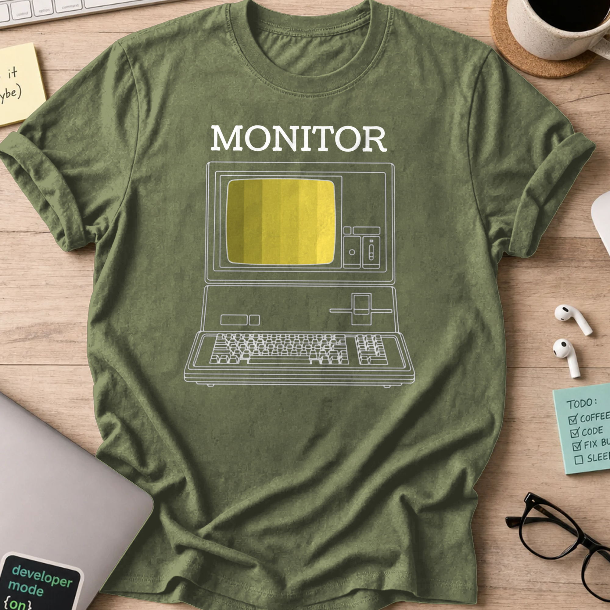 monitor shirt - Military Green