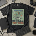 My Code Has Trust Issues Premium Shirt — black Premium Shirt mock-up