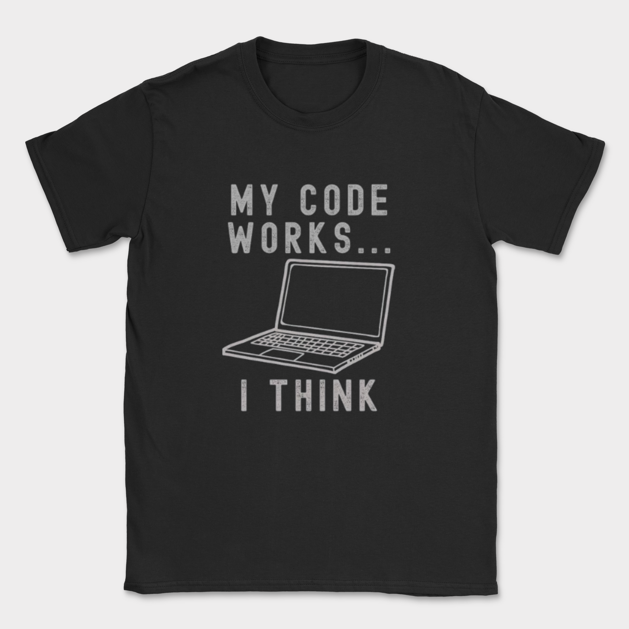 my code works i think shirt — Black