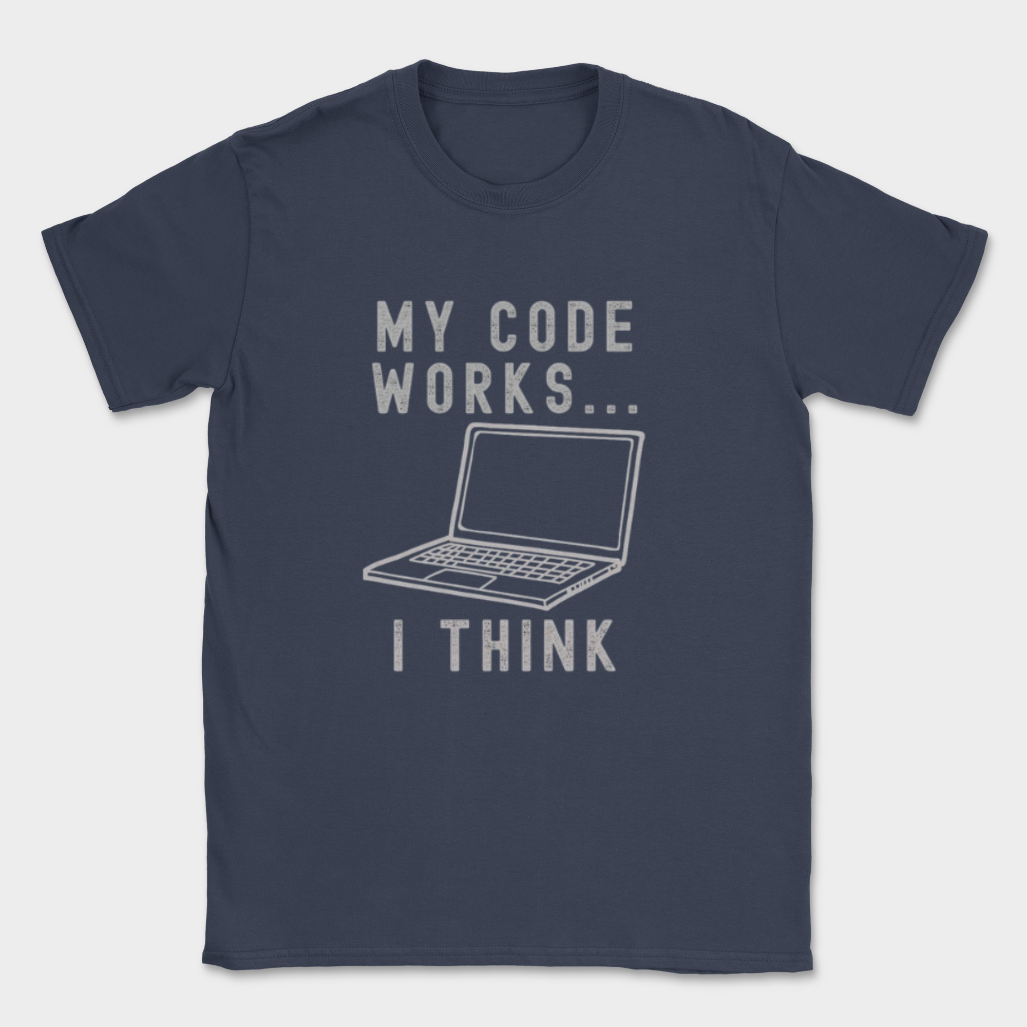 my code works i think shirt — Navy