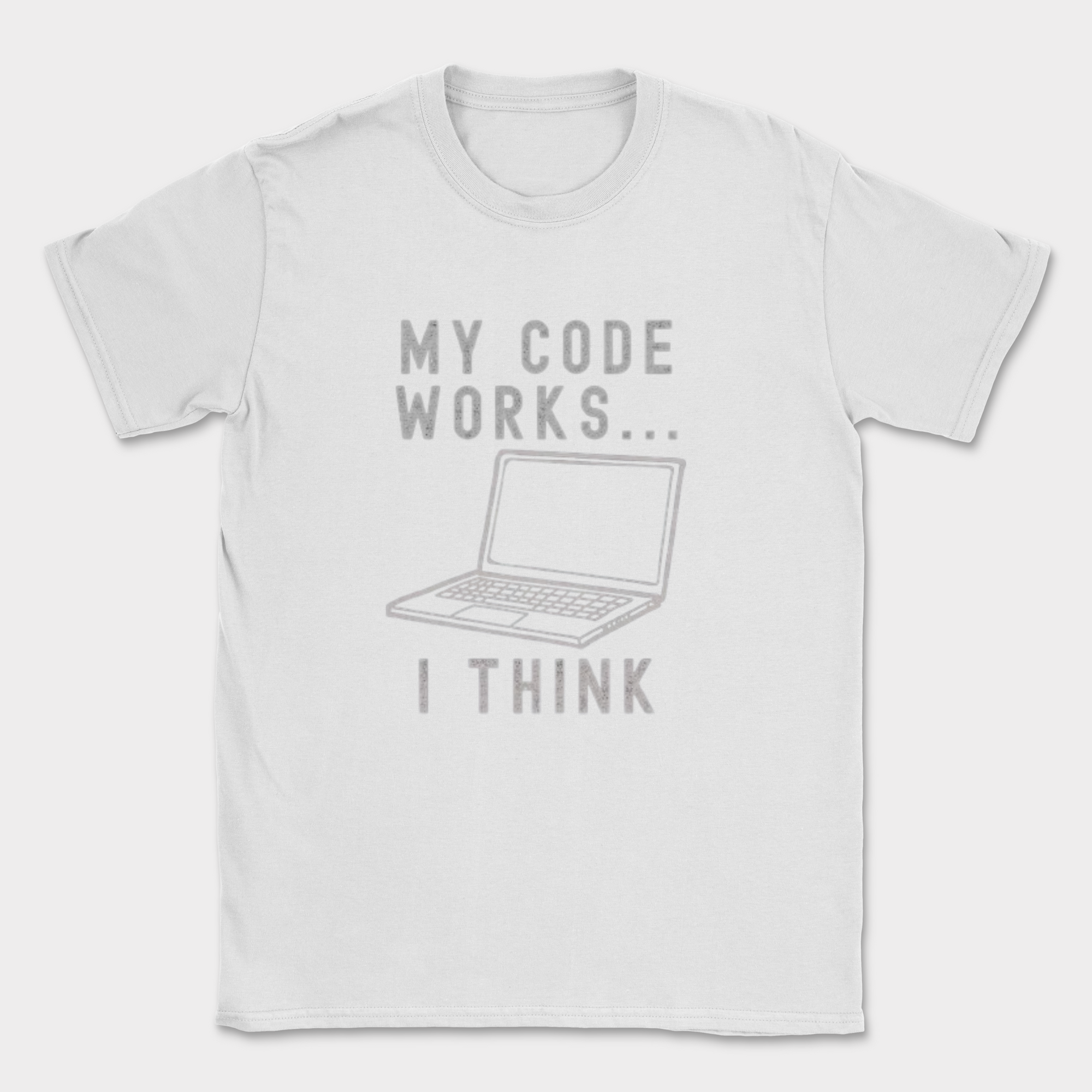 my code works i think shirt — White