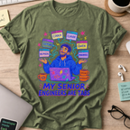 My Senior Engineers Are Tabs Shirt — Military Green storefront mockup