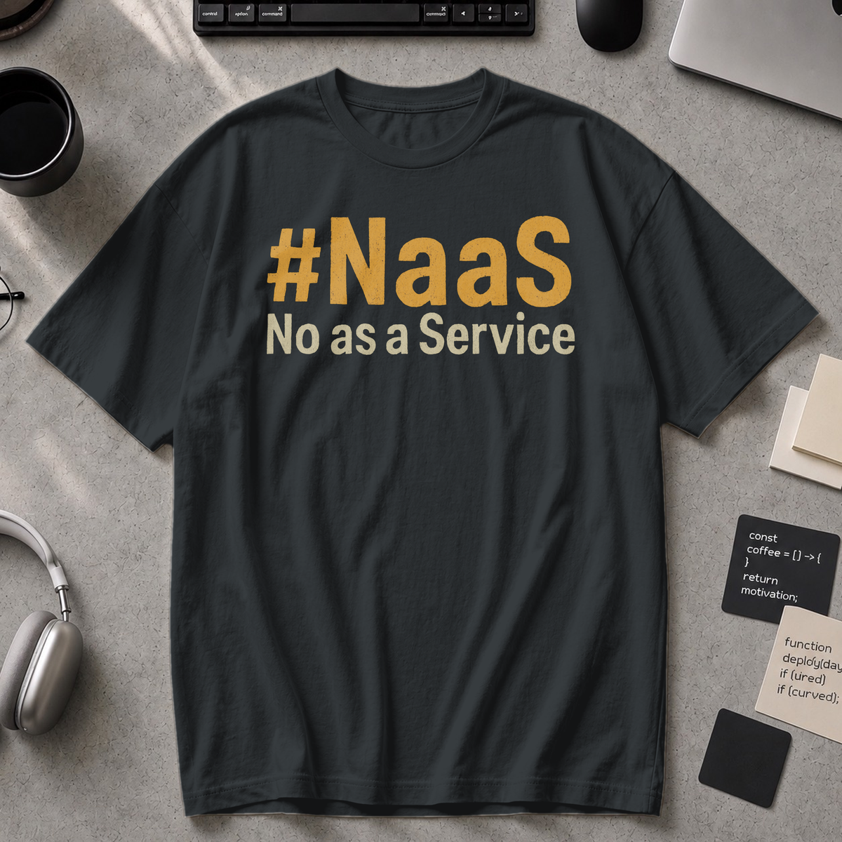 NaaS No As A Service Premium Shirt - Black