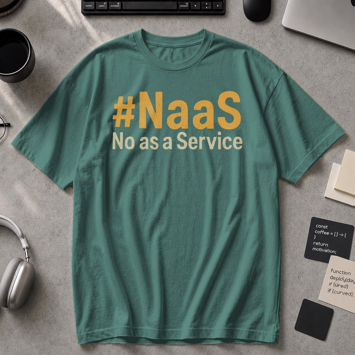 NaaS No As A Service Premium Shirt - Blue Spruce