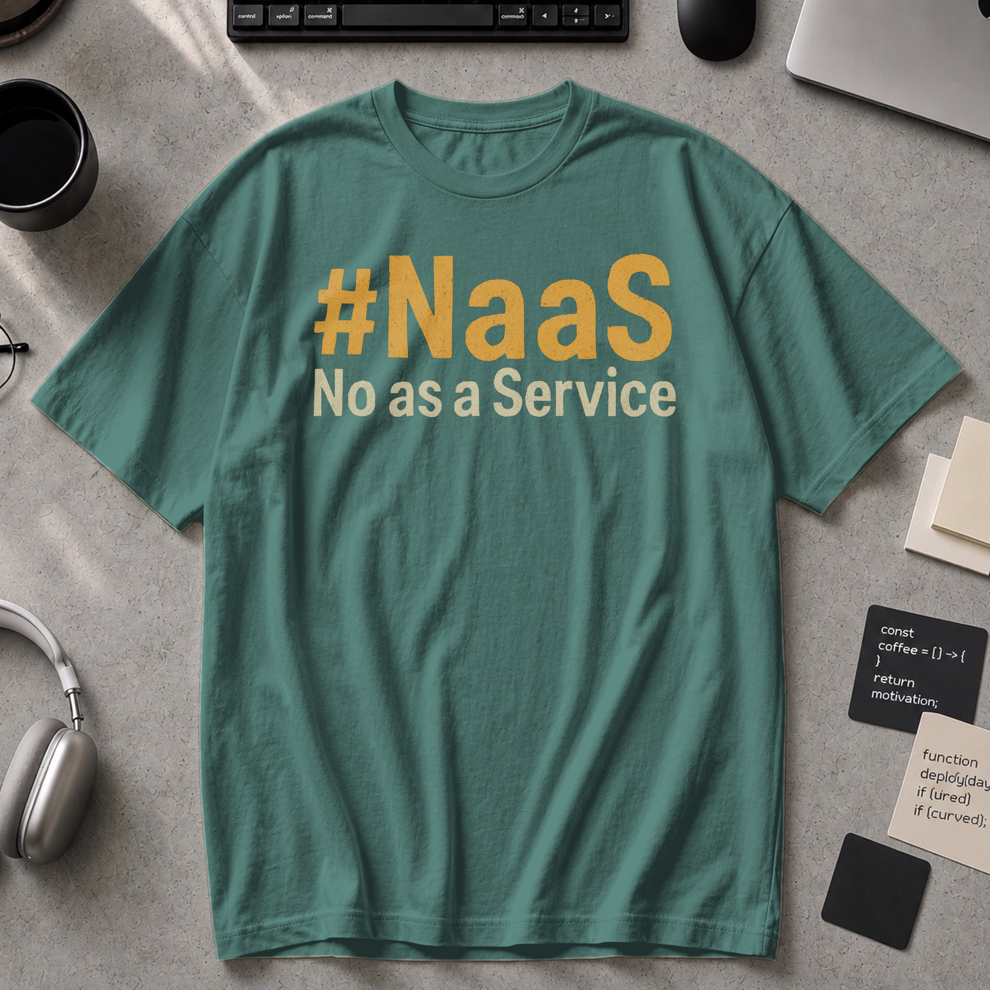 NaaS No As A Service Premium Shirt - Blue Spruce