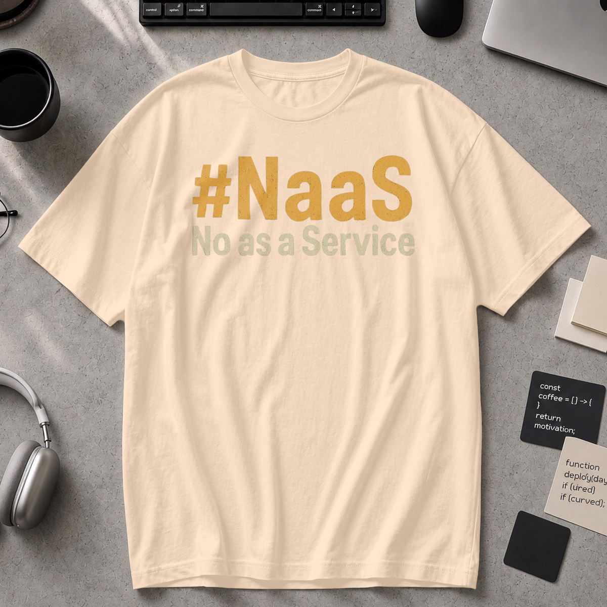 NaaS No As A Service Premium Shirt - Ivory