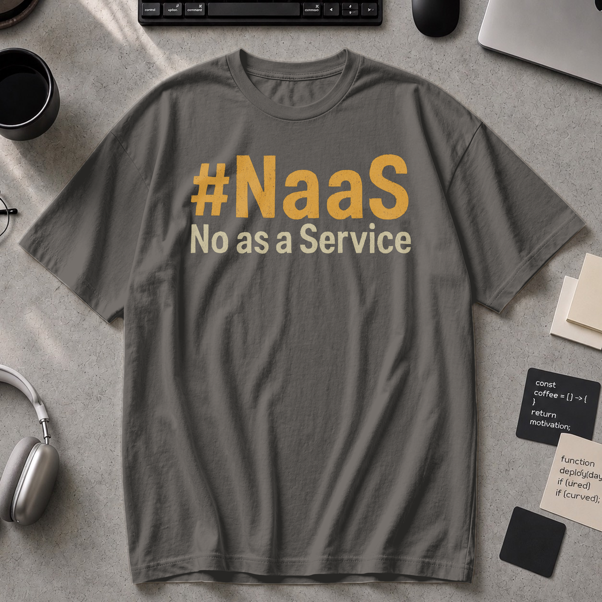 NaaS No As A Service Premium Shirt - Pepper