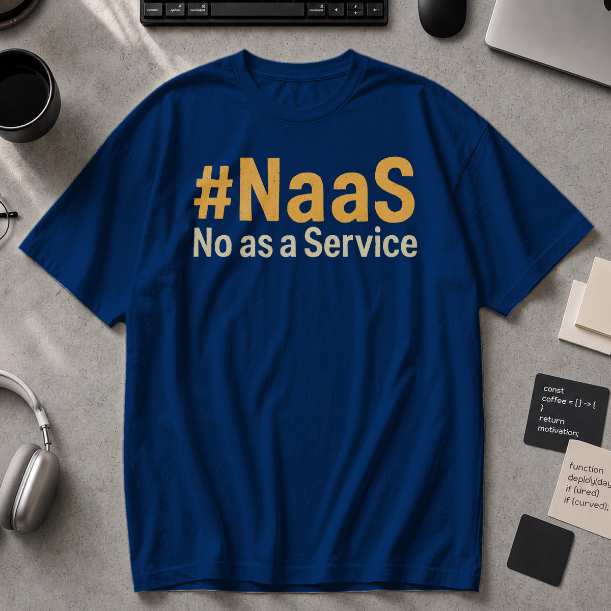 NaaS No As A Service Premium Shirt - True Navy