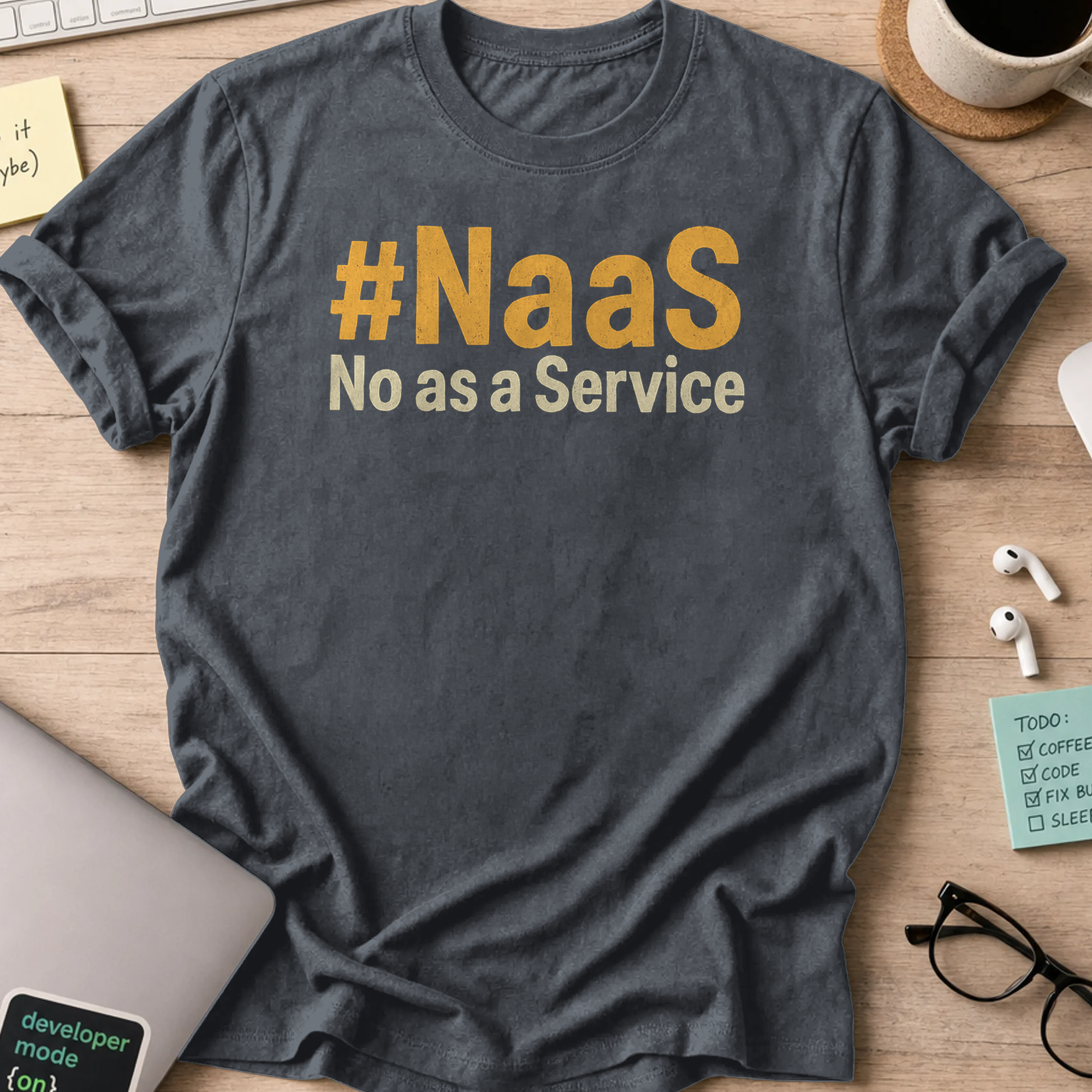 NaaS No As A Service shirt - Dark Heather
