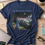 I’ll Be in My Office Shirt - Navy mockup
