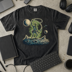 Moon Explorer Premium Shirt - Black mockup