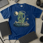 Moon Explorer Premium Shirt - True Navy mockup
