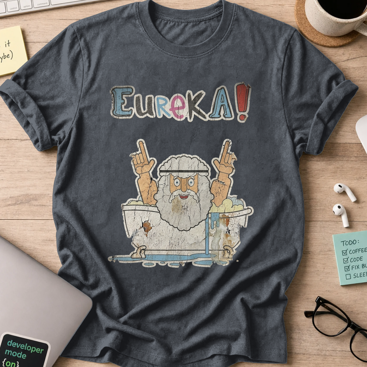 Eureka Shirt - Dark Heather mockup