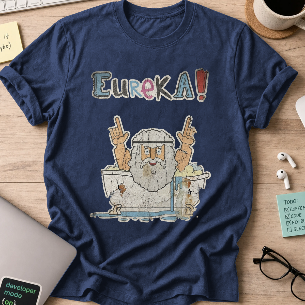 Eureka Shirt - Navy mockup