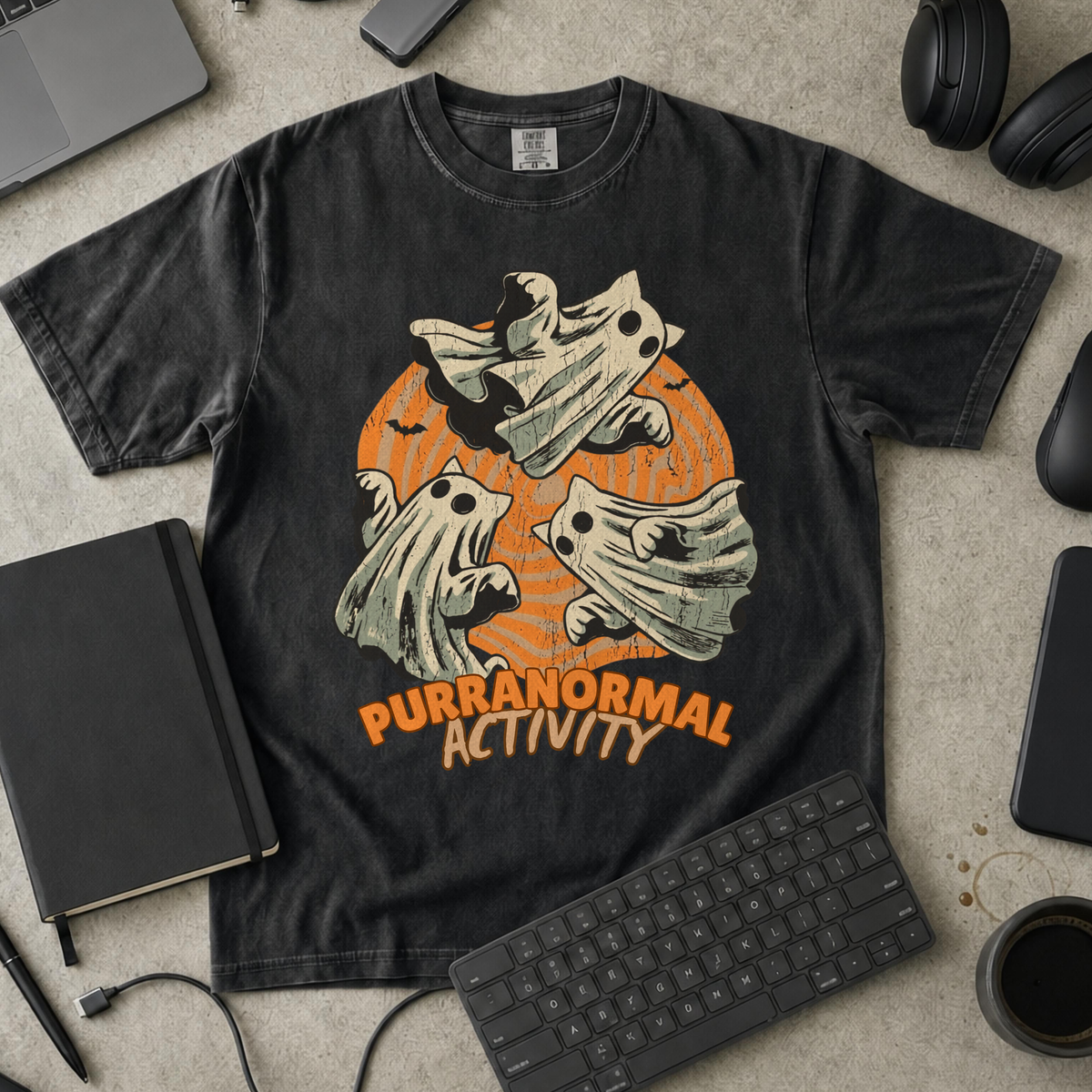 Purranormal Activity Premium Shirt - Black mockup