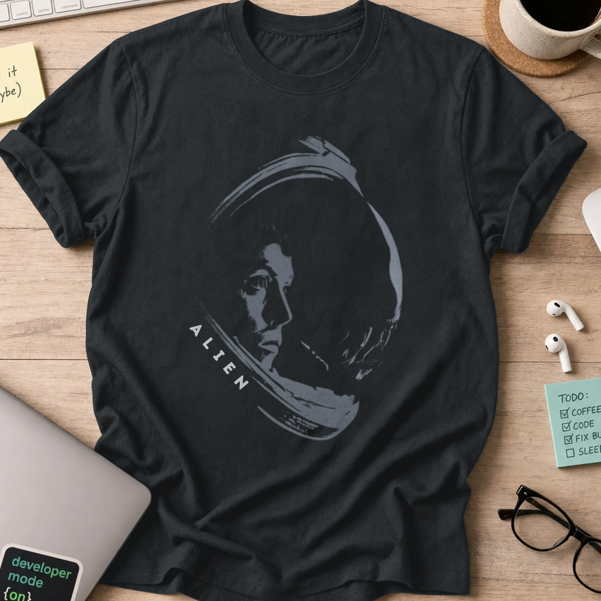Alien Encounter Shirt - Black mockup