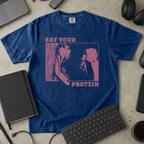 Eat Your Protein Premium Shirt - True Navy mockup