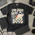 Here for the Boos Premium Shirt - Black mockup