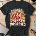 Popcorn Possessed Shirt - Black mockup