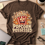 Popcorn Possessed Shirt - Dark Chocolate mockup
