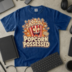 Popcorn Possessed Premium Shirt - True Navy mockup
