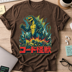 Kaiju Tech Monster Shirt - Dark Chocolate mockup