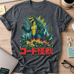 Kaiju Tech Monster Shirt - Dark Heather mockup
