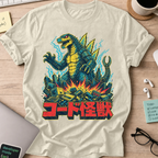 Kaiju Tech Monster Shirt - Natural mockup