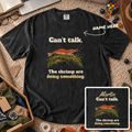 The Shrimp Are Doing Something Custom Shirt — personalized Black Comfort Colors 1717