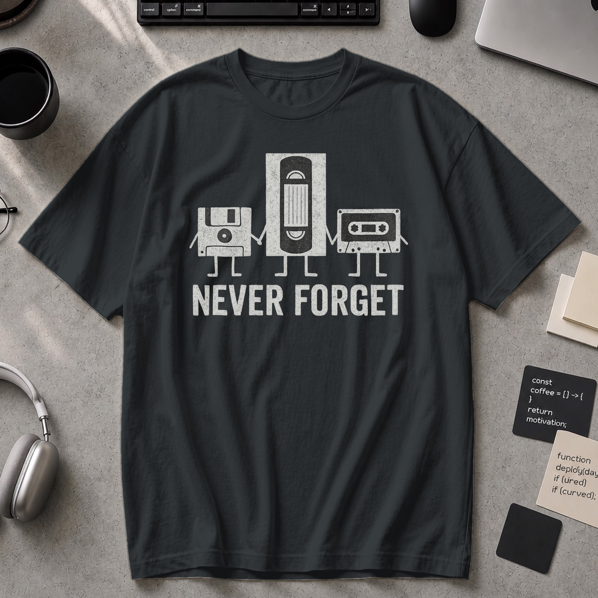never forget Premium Shirt - Black