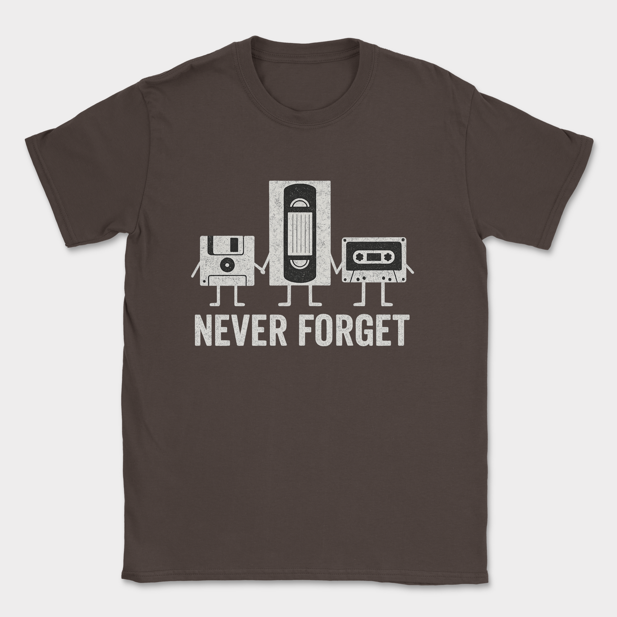 never forget shirt — Dark Chocolate