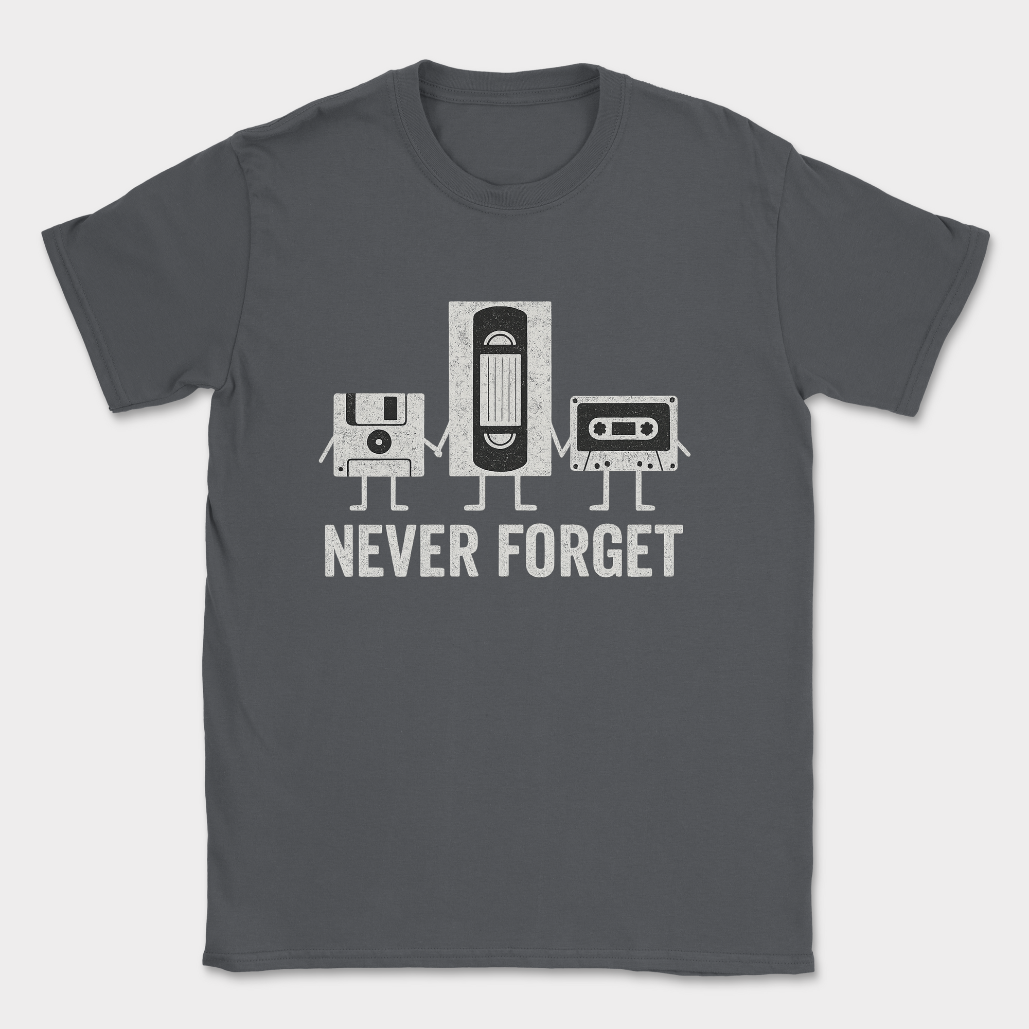never forget shirt — Dark Heather Grey