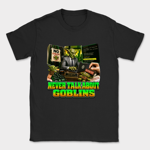 Never Talk About Goblins Shirt — Black